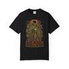 Skeletal Ferris Wheel Black Eclipse T-Shirt Black Front Print