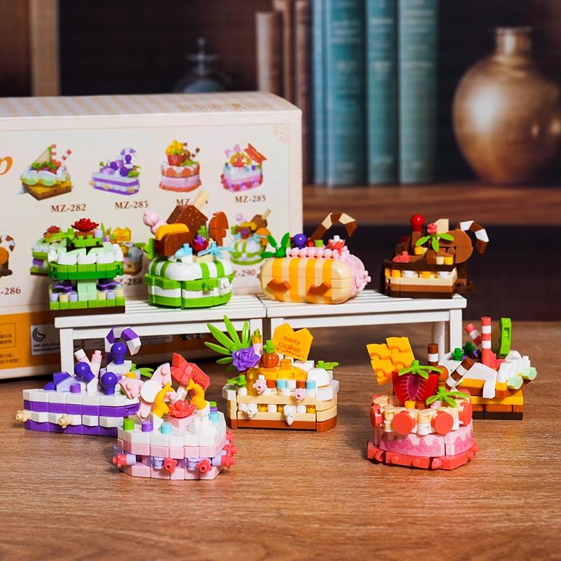 Совместимый с Lego набор для сборки торта на день рождения: Игрушка Рулет для детей - Идеальный подарок на 1 июня