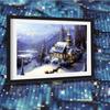 5D Diamond Embroidery Rhinestone Diamond Painting Pasted Paintings Cross Stitch Kit European House