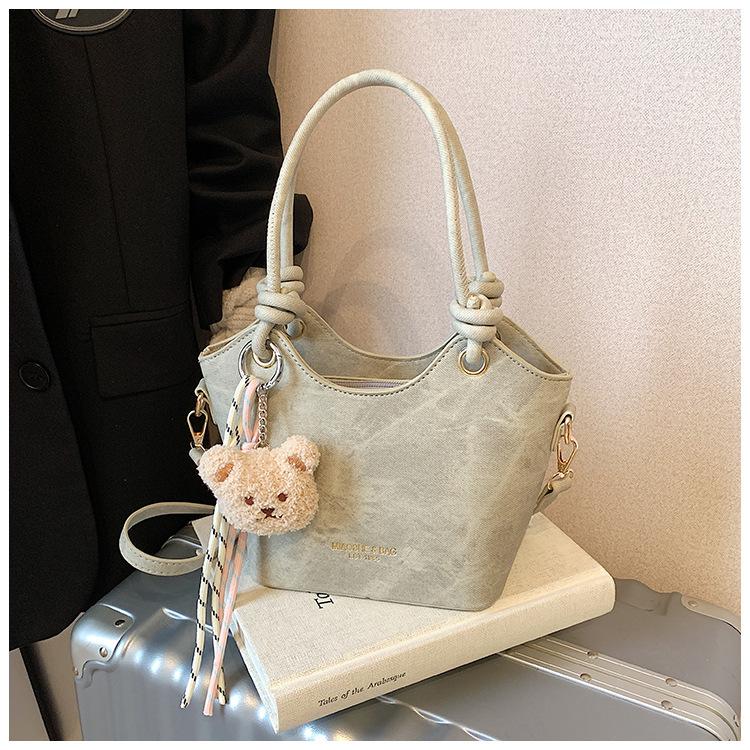 Новая сумка женская 2025 популярная сумка-ведро весна и лето нишевый дизайн на плечо сумка-мессенджер высококлассная сумочка