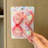 2Pcs/set New Cute Fashion Shiny Flowers Bow Lovely Girls Hairpins Children Headwear Hairgrip Hair Clips Hair Accessories Gift