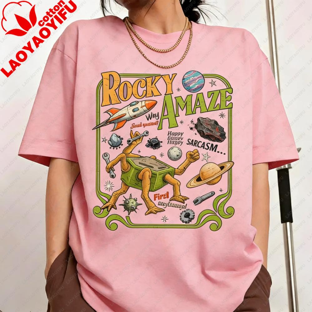 Rocky Amaze Project Hail Mary Shirt SciFi Space Novel Fan Tee Funny Book Lover Graphic TShirt Fashion Unisex Unisex Cotton Tops