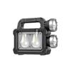 Solar Rechargeable LED Night Fishing Patrol Searchlight Outdoor Camping Portable Light with Long Battery Life and Remote Control
