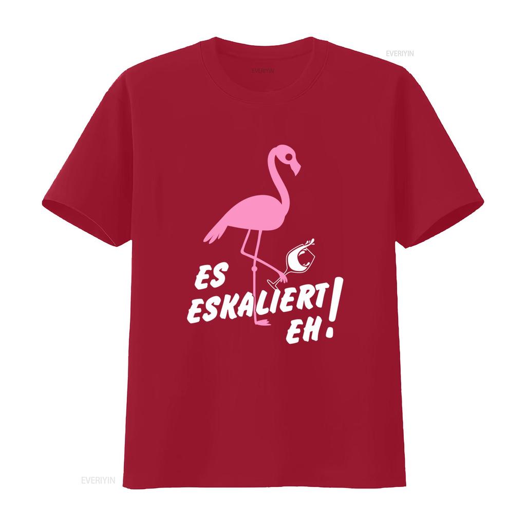 Flamingo Party T Shirt S To 10xl Bachelor Holiday Design Funny Escalates Quote Trendy Print Vintage Washed Slightly Graphic