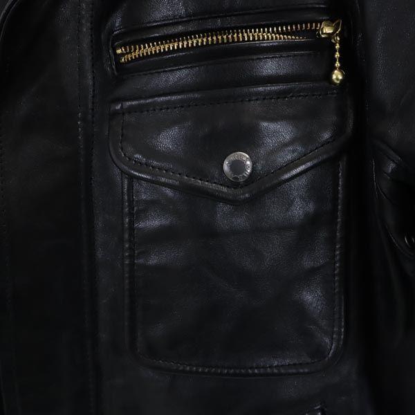 AVIREX Куртка из овчины M Серия Black Овчина Мужская Б/У