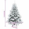 Artificial Christmas Tree with 150 LEDs White 120 cm PE and PVC