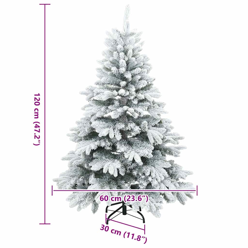 Artificial Christmas Tree with 150 LEDs White 120 cm PE and PVC