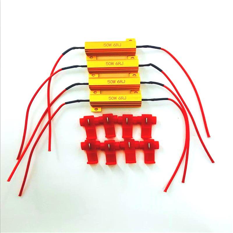 50W Load Resistor LED Set 6 8 10 Ballast Relay for Car Motorcycle Turn Signal Fast Flash Fixing