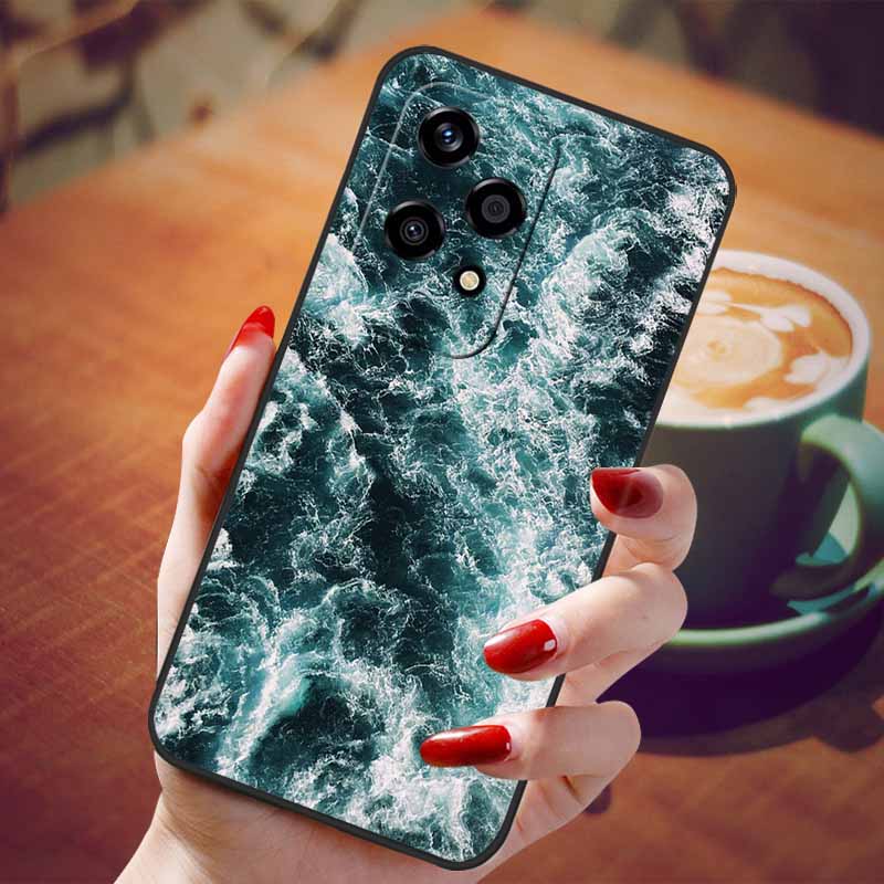 Чехол для Honor 200 Lite Мягкий Силикон Модный Мраморный ТПУ Чехлы для Телефона для Honor200 Lite 200Lite Чехол Capa 6.7'' Ударопрочный Корпус