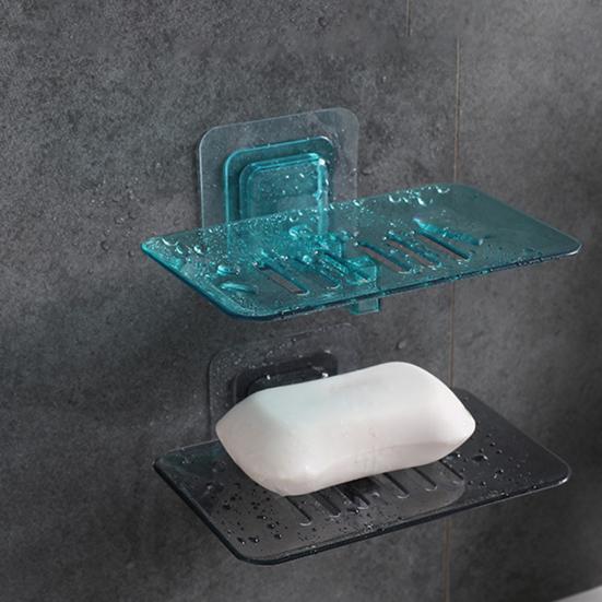 Держатель для мыла, простой в установке, самоклеящийся держатель для мыла в ванной из ПВХ для дома