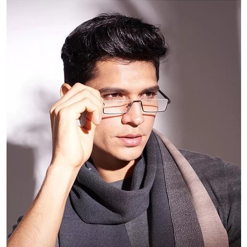 Женские очки для чтения Ретро Очки для пресбиопии с защитой от синего света Мужские очки для глаз с полуободковой оправой из TR90 с футляром +1.0 +1.5 +2.0 +2.5 ~ +4.0