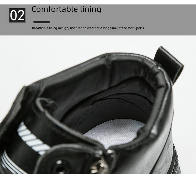 Мужские осенние высокие дышащие нескользящие ботинки Martin — универсальная рабочая обувь в корейском стиле