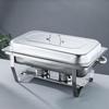 Chafing Dish Buffet Set Stainless Steel Chafer Complete Set With Detachable Food Trays Buffet Warmer And Servers For Catering
