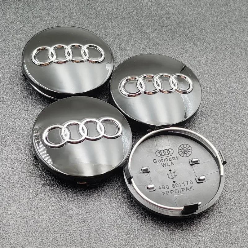Hub Caps Hot For Audi 4pcs 60mm 61mm 68mm 69mm 77mm Audi Hub Caps Car Wheel Center Caps For Audi A1 A2 A3 A4 A5 A6 A7 A8 S3