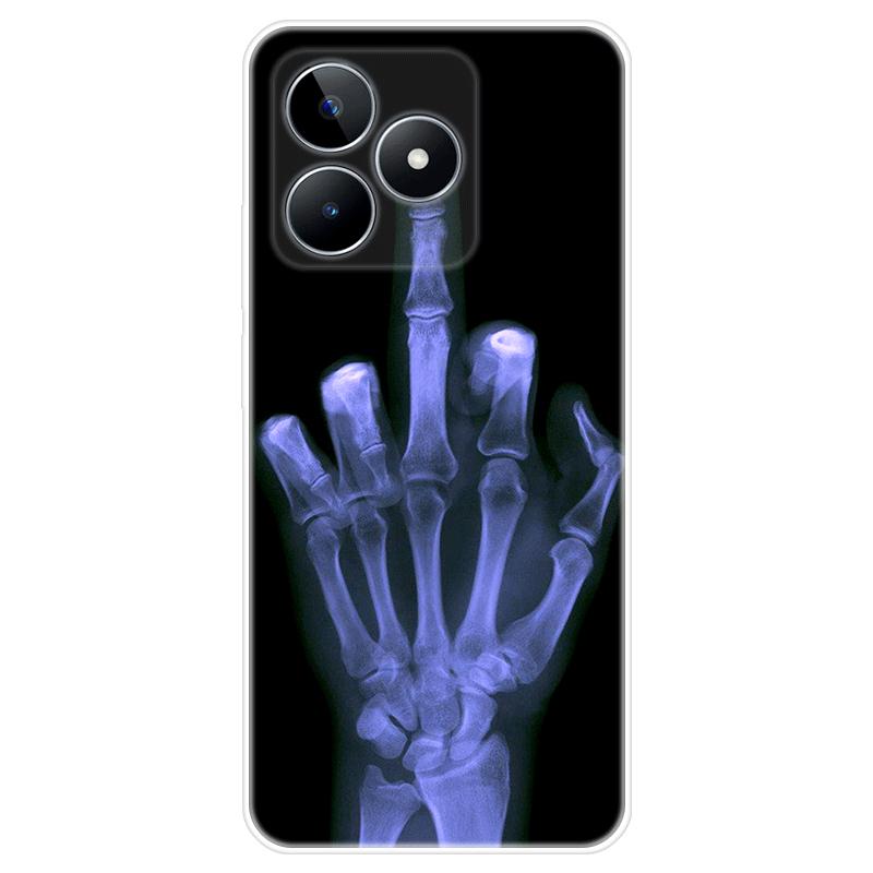 Для Realme C51 Корпус Окрашенная задняя крышка из ТПУ Мягкий силиконовый чехол Realme C51