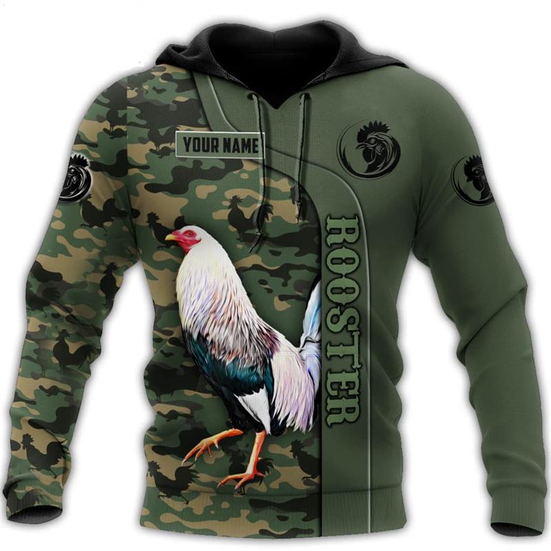 Толстовка с капюшоном Rooster Farm Camouflage Graphic Hoodie для мужчин, топы с 3D-камуфляжным принтом, новинка в категории толстовки для женщин Harajuku Fashion Hoody Hooded y2k Pullover