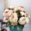 8Pcs Artificial Peony Realistic Easy To Use Vintage Artificial Peony Bouquet for Garden