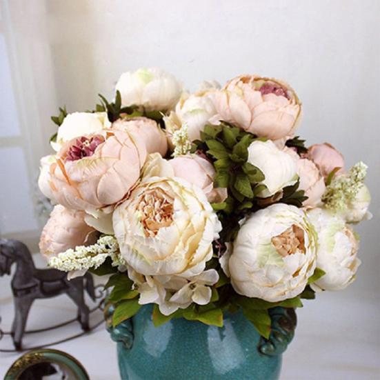 8Pcs Artificial Peony Realistic Easy To Use Vintage Artificial Peony Bouquet for Garden