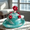 Felted Mushroom Hat – Lost in a Sky Blue