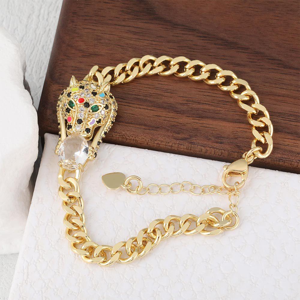 European and American Fashion Trend Hip-hop Leopard Bracelet