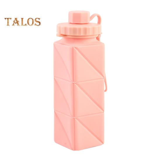 Складная силиконовая бутылка для воды 610 мл, герметичная складная бутылка для воды для путешествий, кемпинга, походов, спорта на открытом воздухе, без BPA, портативная многоразовая чашка для воды