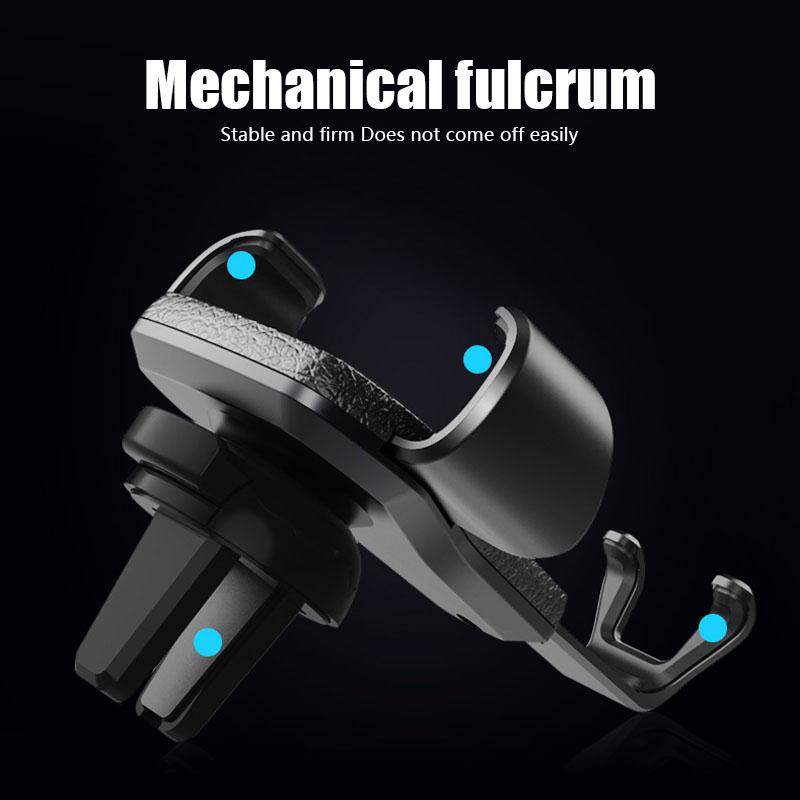 Gravity Auto Lock Car Air Vent Phone Holder Leather Texture For Mercedes Benz AMG W204 W205 W203 W211 W212 W213 W201 W210 W168 CA1