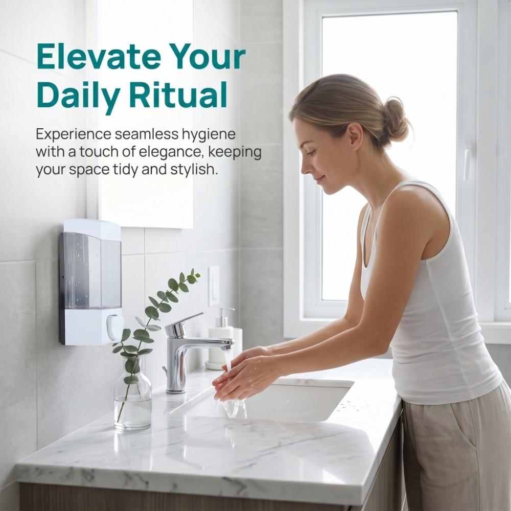 Manual Pump Lotion Dispenser Plastic Shampoo Dispenser Modern Liquid Dispenser Home Hotel