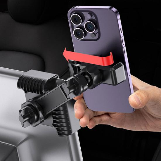 Автомобильный держатель для телефона с магнитным креплением на 360 градусов, простой установкой, противоскользящим вращением, надежной фиксацией телефона и защитой от тряски.