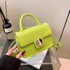 Fashion Solid Color Retro Small Bag Women's 2025 Spring New Versatile Ins Messenger Bag Party