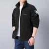Весна и осень Новая мужская теплая толстая флисовая куртка без капюшона свободная куртка