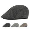 Autumn Winter Thick Newsboy Caps Men Classic Herringbon Beret Flat Caps Vintage Beret Gatsby Painters Hats Driver Ivy Hat Boina