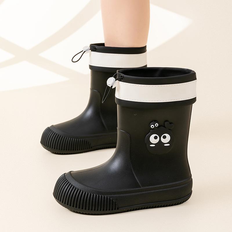 Сапоги для дождя средней высоты, водонепроницаемые сапоги для дождливой погоды, студенческая обувь для отдыха на природе, модная легкая нескользящая резиновая обувь