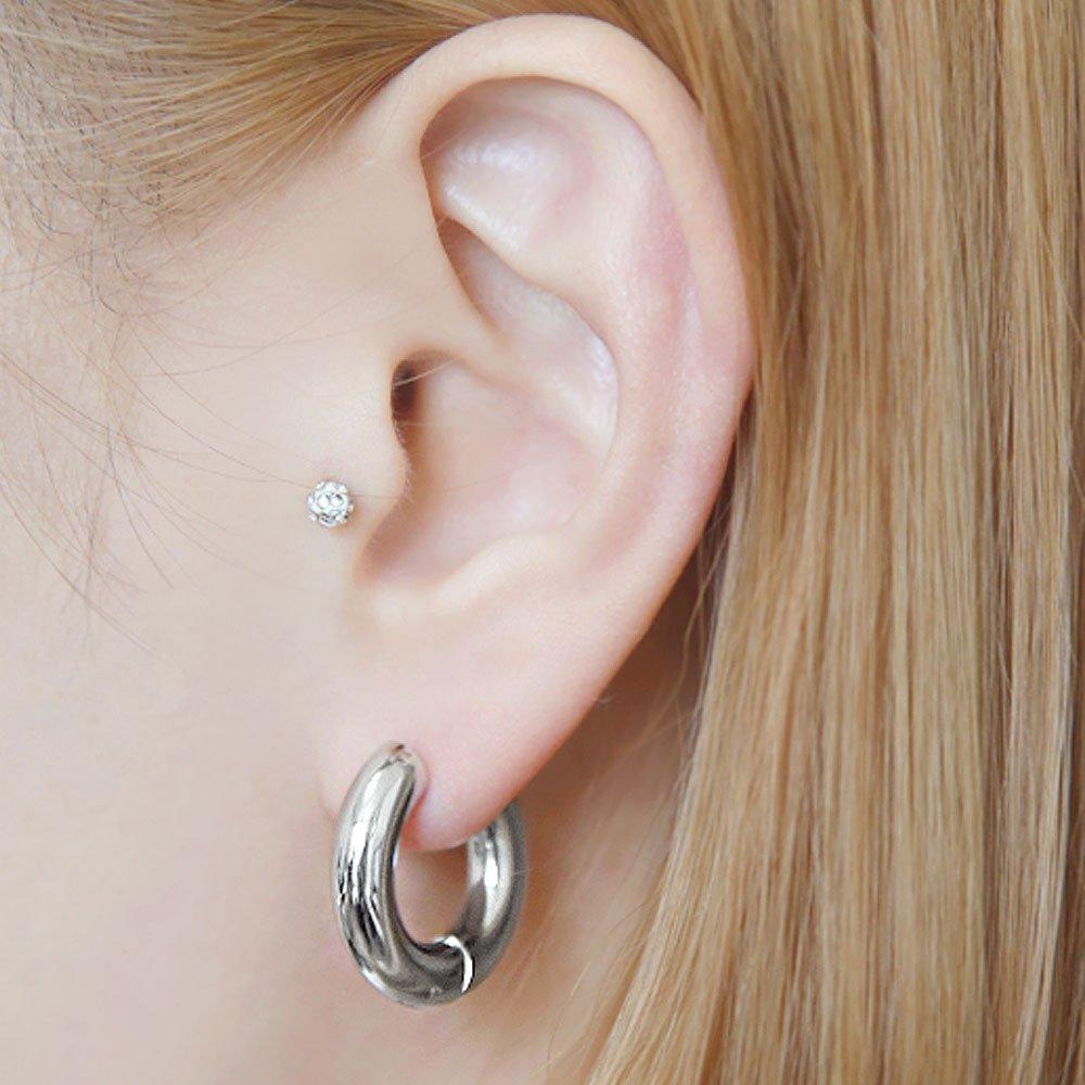 [1+1] Choose 1 of 3 Surgical Piercing Inflation Rings (Single Side Sold)