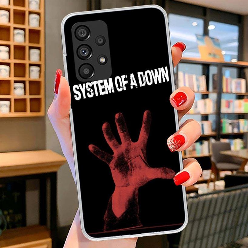 System Of A Down Phone Case For Samsung Galaxy A12 A22 A32 A52 A72 A02S Phone Case Note 20 Ultra 10 S10 Plus A51 A71 A50S A20S A