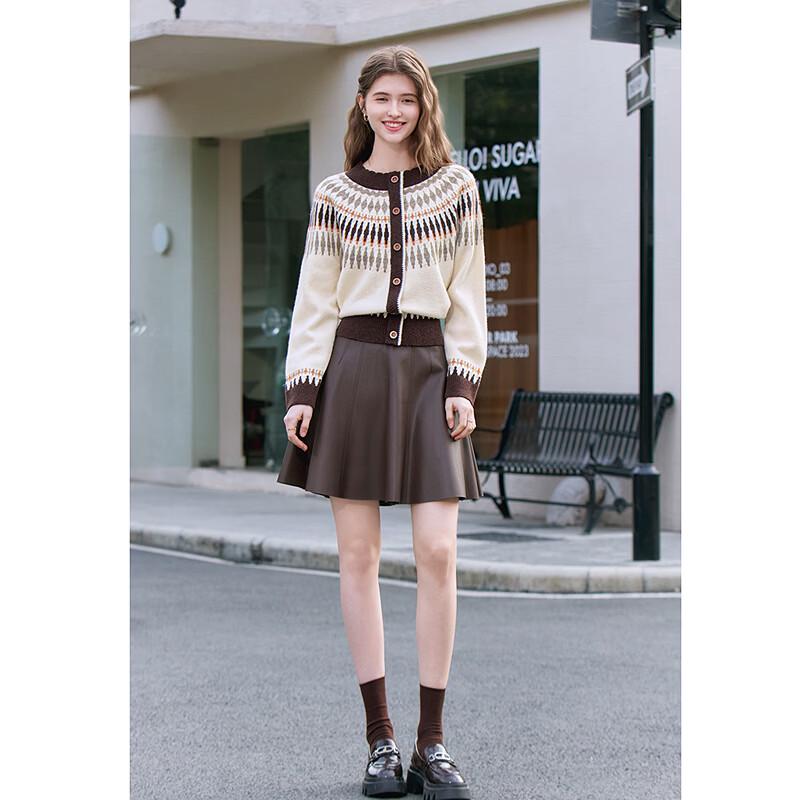 Женский жаккардовый трикотажный топ Betu в стиле Fair Isle