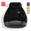 MINISO Men's Loose Fit Half-Zip Fleece Lined Hoodie