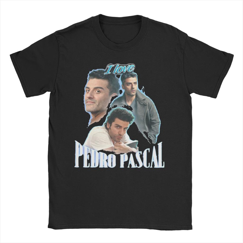 2026 Men Womens Pedro Pascal T Shirt Funny Actor Vintage 90s Pure Cotton Tops Fashion Short Sleeve Crewneck Tees New TShirts