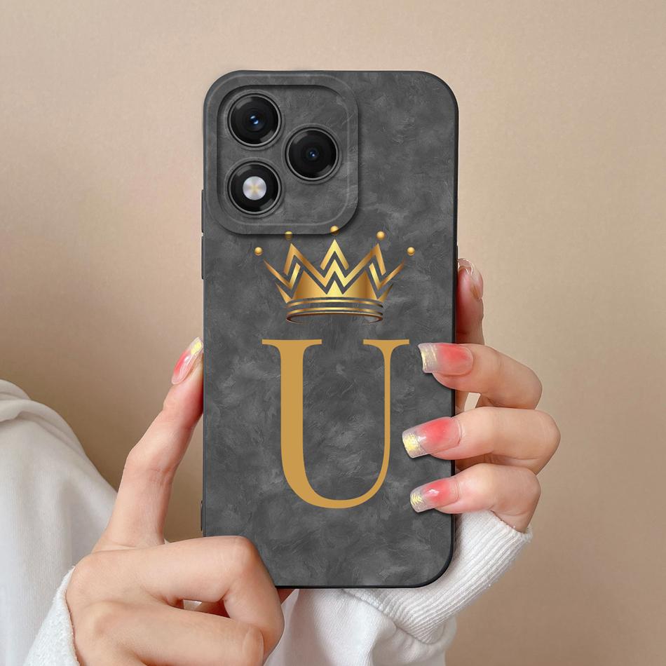 Чехол для Honor 400 Lite Милая Панда Буквы Полная Защита Высококачественный Жидкий Силикон Мягкий Корпус Ударопрочный Задняя Крышка Телефона