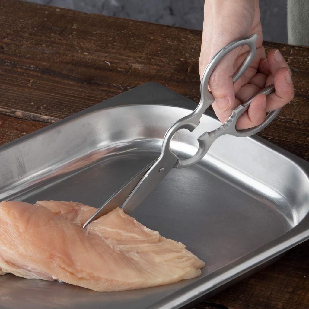 Shimomura Kogyo Safety Kitchen Scissors All Stainless Steel SOK-01