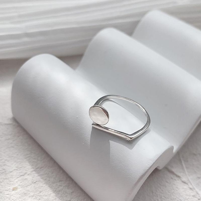 925 Silver Rings New Party Jewelry Vintage Charm Double Layer Geometric Nail Design Accessories Gift Dropship