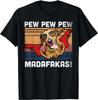 Такса Pew Pew Madafakas - Винтажная Такса Певучая Футболка Женская Одежда Графические Футболки Эстетичная Одежда Мода Харадзю...
