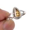 Natural Citrine Gemstone Handmade 925 Sterling Silver Jewelry Ring Size 6 M7S82