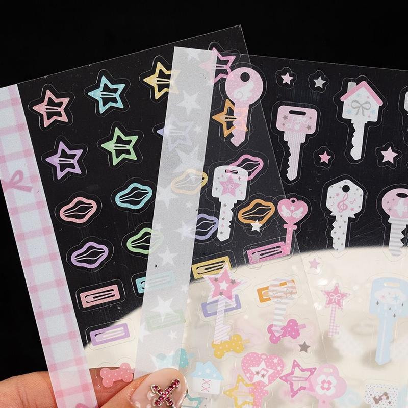 20 Pages Everything Cute Series PET Cut Film Sticker Book Journal Handbook Scrapbook DIY Phone Case Decoration Sticker Gift