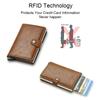 Slim Thin RFID Business Card Holder Name Card Case Carbon Fiber Wallet Men Bank Cradholder Minimalist Walets Money Bag with Hasp