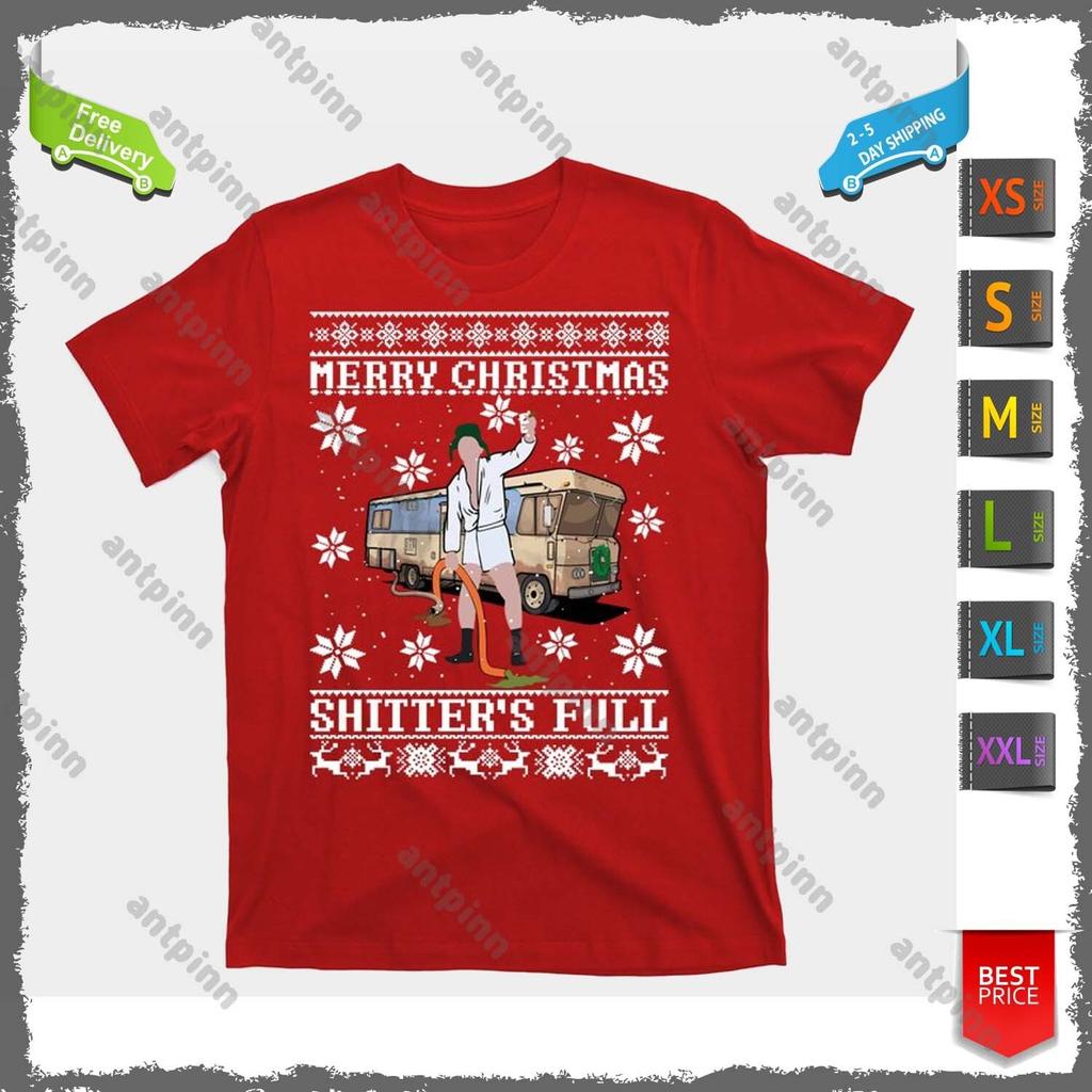 Christmas Vacation Merry Christmas Shitters Full Christmas Ugly T-Shirt Unisex