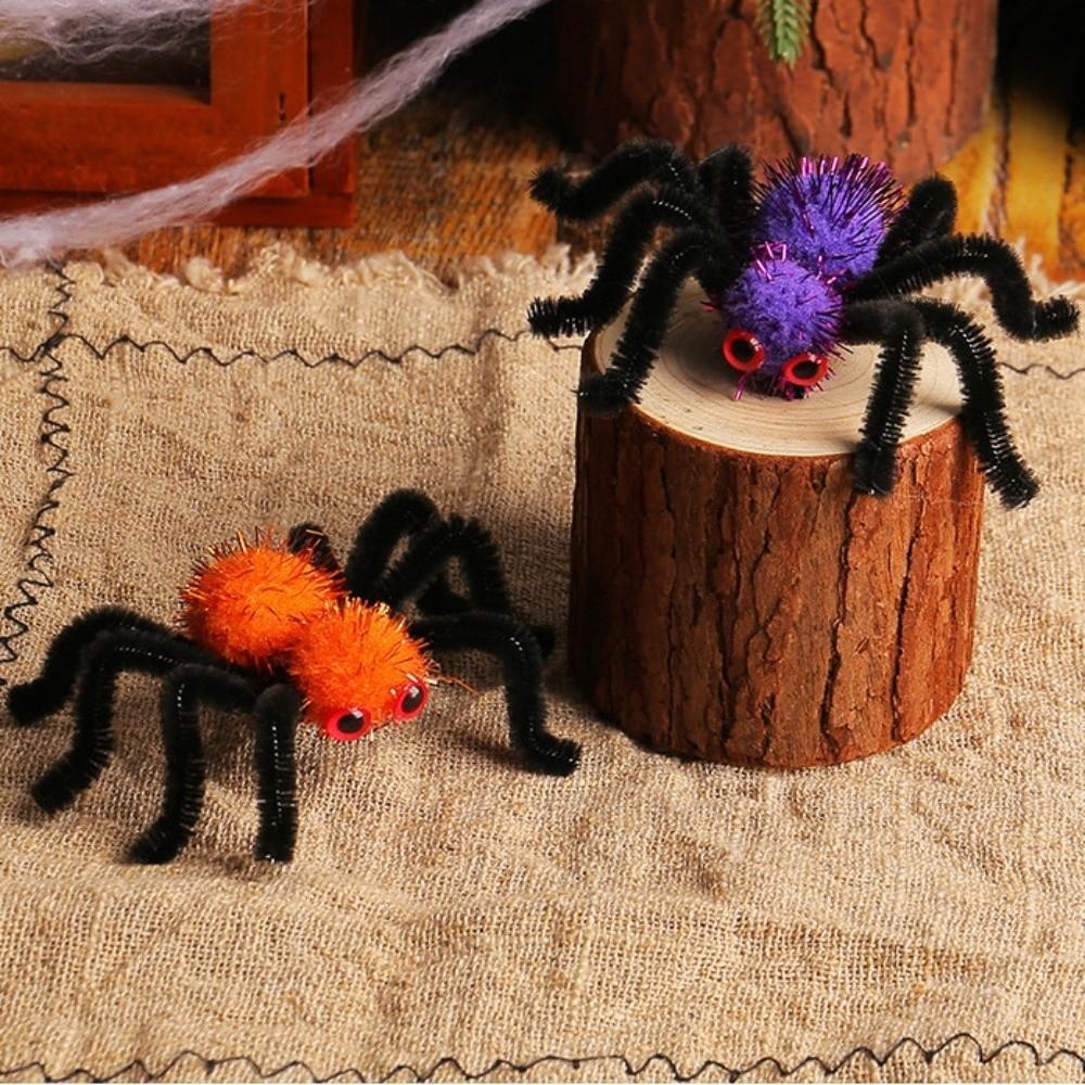 Funny Hairball Fun Spider Duckbill Clip Hair Decoration Spider Hairpin for Adult Children Kids