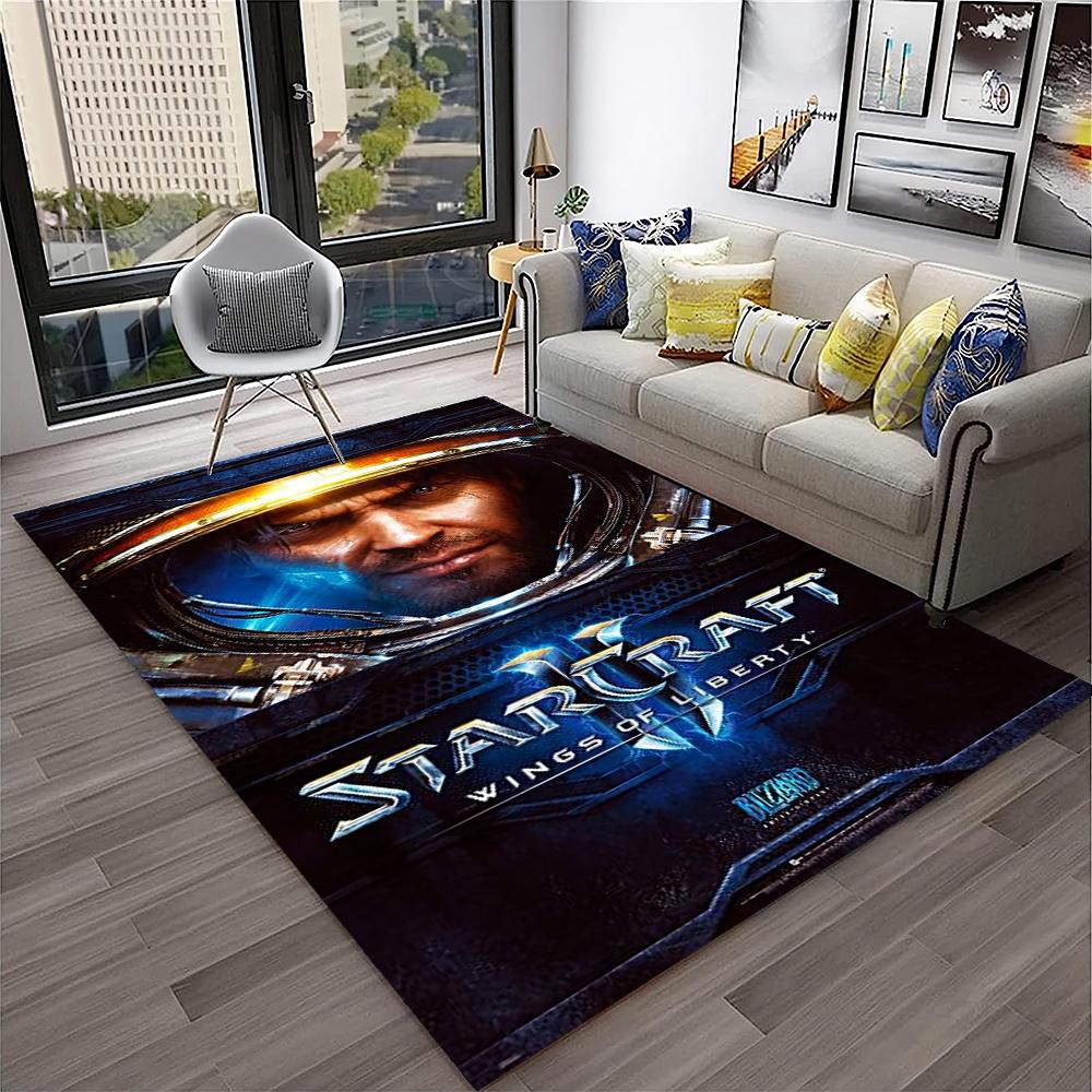 3D Ретро Игра StarCraft Геймерский Ковер Коврик для Дома Гостиная Спальня Диван Придверный коврик Декор, детский игровой ковер Нескользящий Коврик для пола
