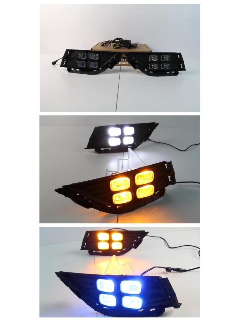 Светодиодные противотуманные фары и дневные ходовые огни для Hyundai Mistra 2017-2019