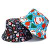 Santa Claus Snowman & Snowflake Christmas Bucket Hat - Cute, Versatile Fisherman Style