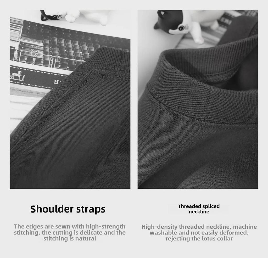 Футболка унисекс из плотного хлопка с длинным рукавом, однотонная: Непрозрачный, свободный крой, небольшой воротник, идеально подходит для весны и осени.